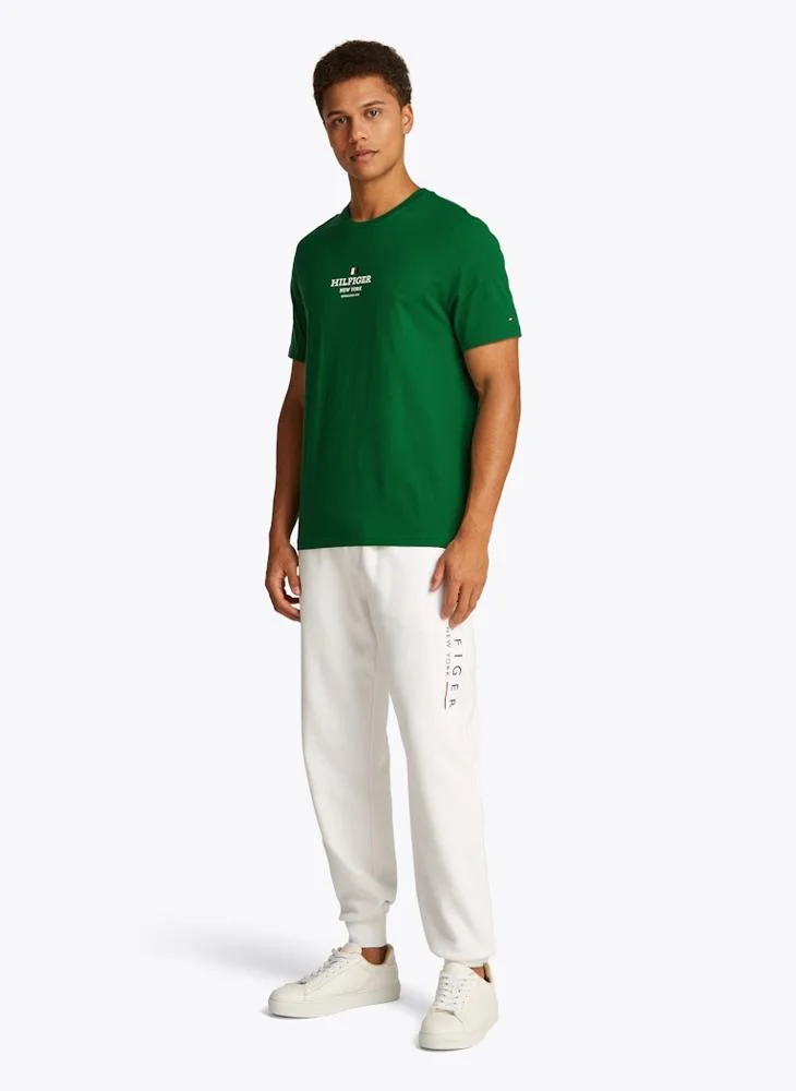 تومي هيلفيغر Logo Crew Neck T-Shirt