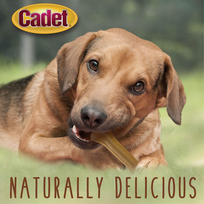 Cadet Premium Grade Pressed Beef Hide Bones, Long Lasting Rawhide Dog Chews, 6.5 Inch (12 Count) - Image 4