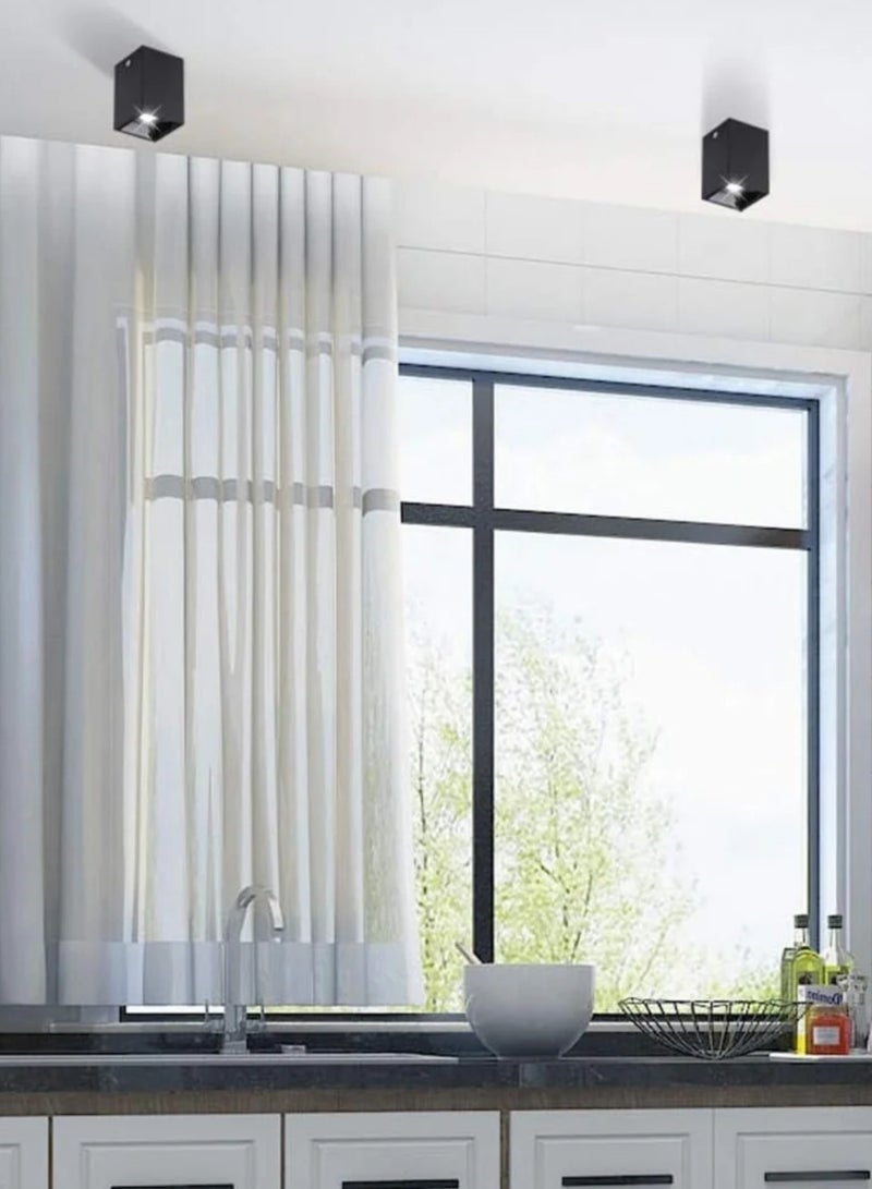 كشاف LED مربع حديث كشاف 25 واط أسود - Image 2