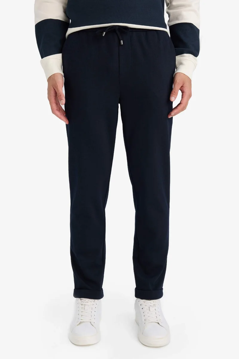 Defacto  Tailored Fit Double Hem Trousers for Men | Best Price UAE