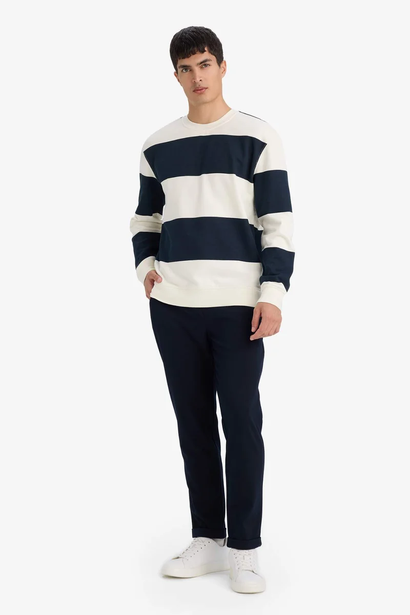 ديفاكتو Tailored Fit Double Hem Trousers