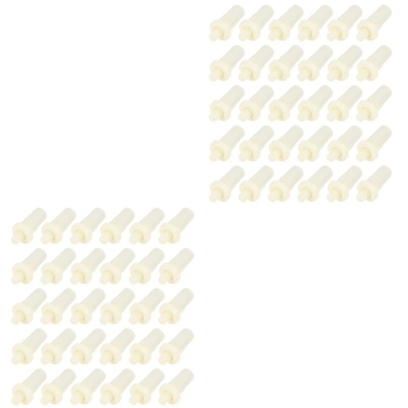White Plastic Shutter Repair Pin Set 80pcs 2.3x1cm Easy Louver Pin - Image 2