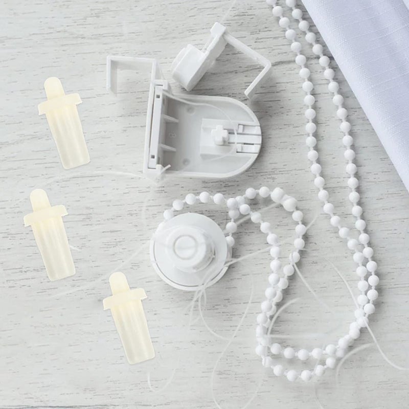 White Plastic Shutter Repair Pin Set 80pcs 2.3x1cm Easy Louver Pin - Image 4