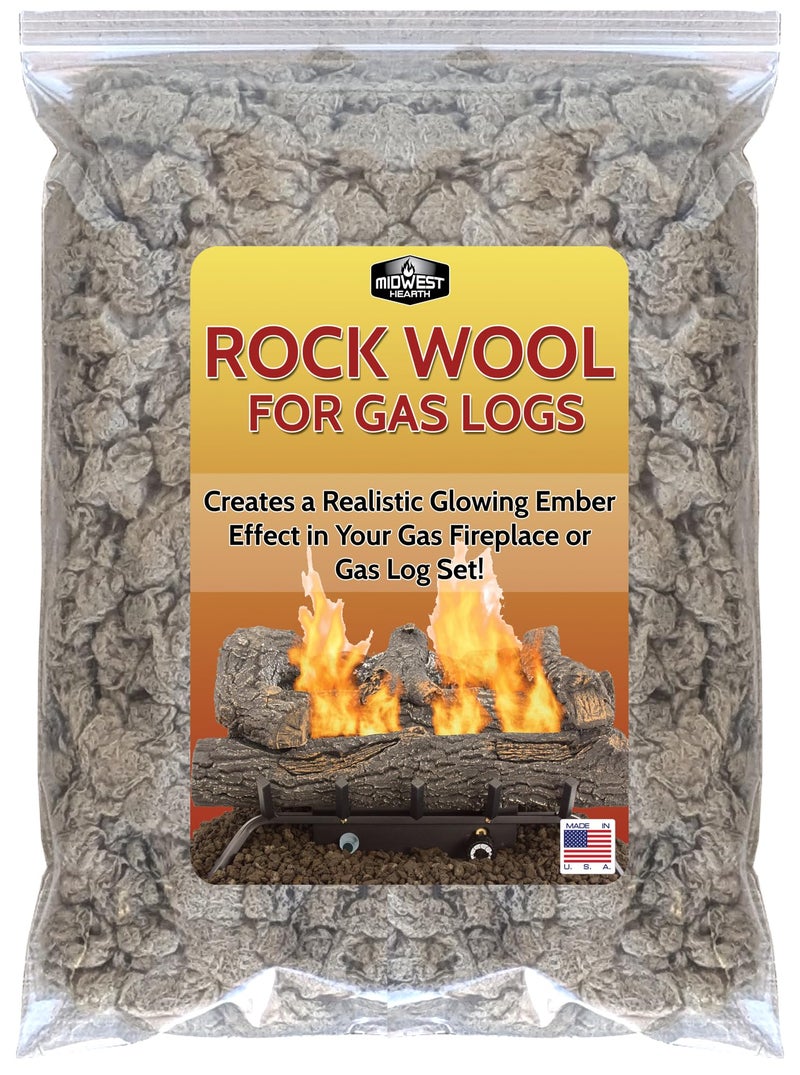 Midwest Hearth Rock Wool for Gas Log  6 oz Bag
