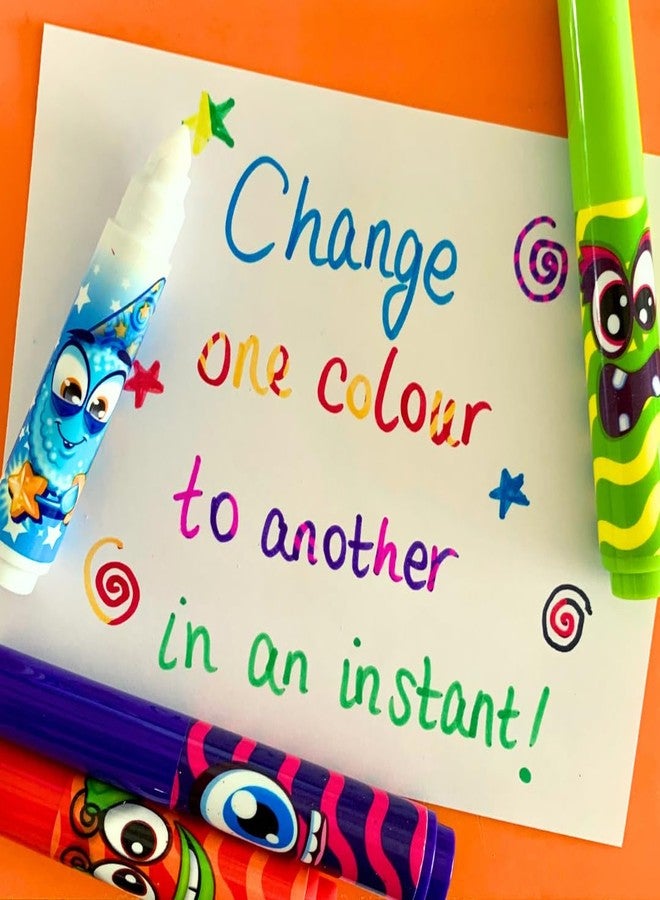 سينتوس مجموعة أقلام تلوين سحرية معطرة من سينتوس، 8 أقلام مع قلم متغير اللون من فراتيلي | مثالية للرسم والتلوين والكتابة والهدايا | تصميم أمريكي - Image 2