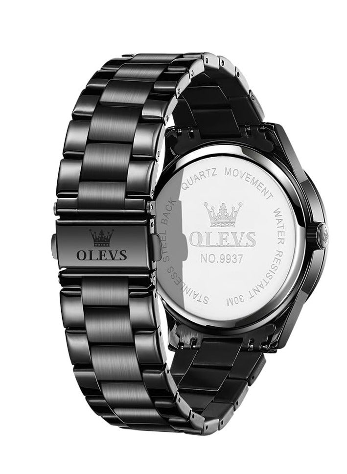 OLEVS Men's Luminous Waterproof Stainless Steel Fashion Watch 9937 - Image 4