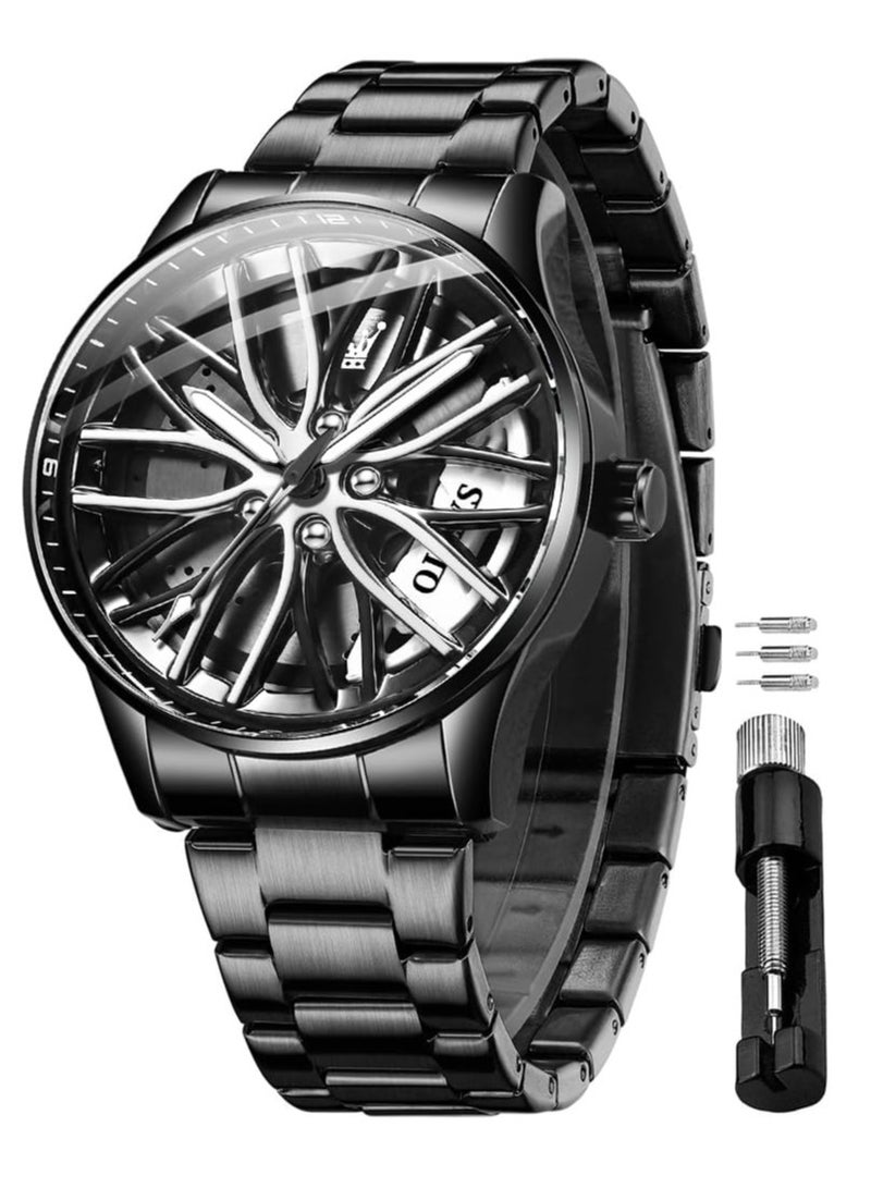 OLEVS Men's Luminous Waterproof Stainless Steel Fashion Watch 9937 - Image 5