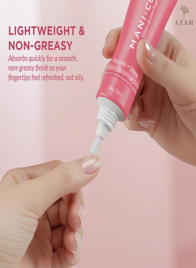 Azah Mani-cured Cuticle Oil For Nails | Strengthens Nails & Nourishes Dry Cuticles | Goodness of Vitamin E, Jojoba, Avocado, Grapefruit | Lightweight & Non-Greasy Formula | 12 ml - Image 5