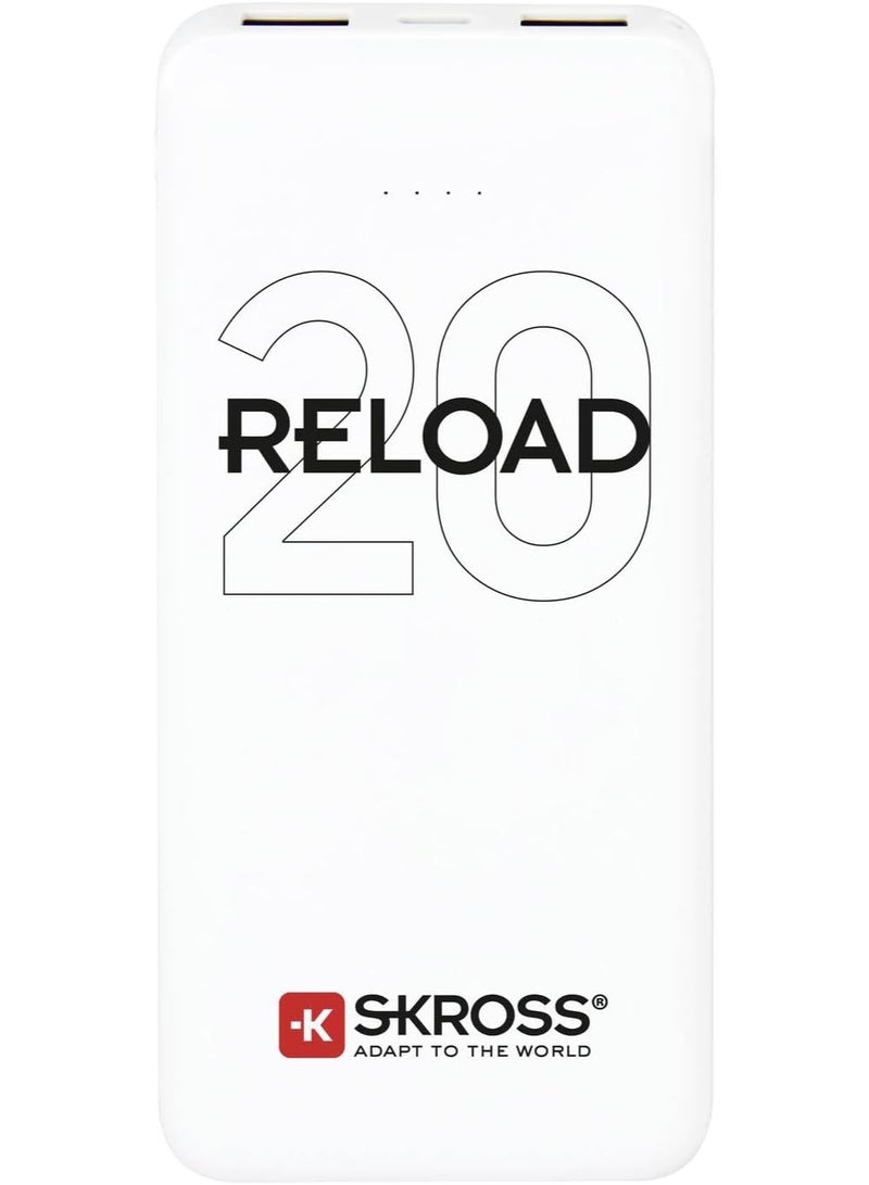 SKROSS RELOAD20HGF-PD 20000 mAhPower bank-PD-White - Image 2