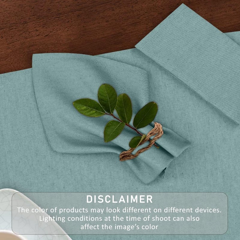 Ruvanti Cloth Napkins Set of 12, 18x18 Reusable Napkins Cloth Washable, Soft & Durable Table Napkin, Poly Cotton Fabric Dinner Napkins for Parties, Christmas, Thanksgiving, Weddings - Teal - Image 4