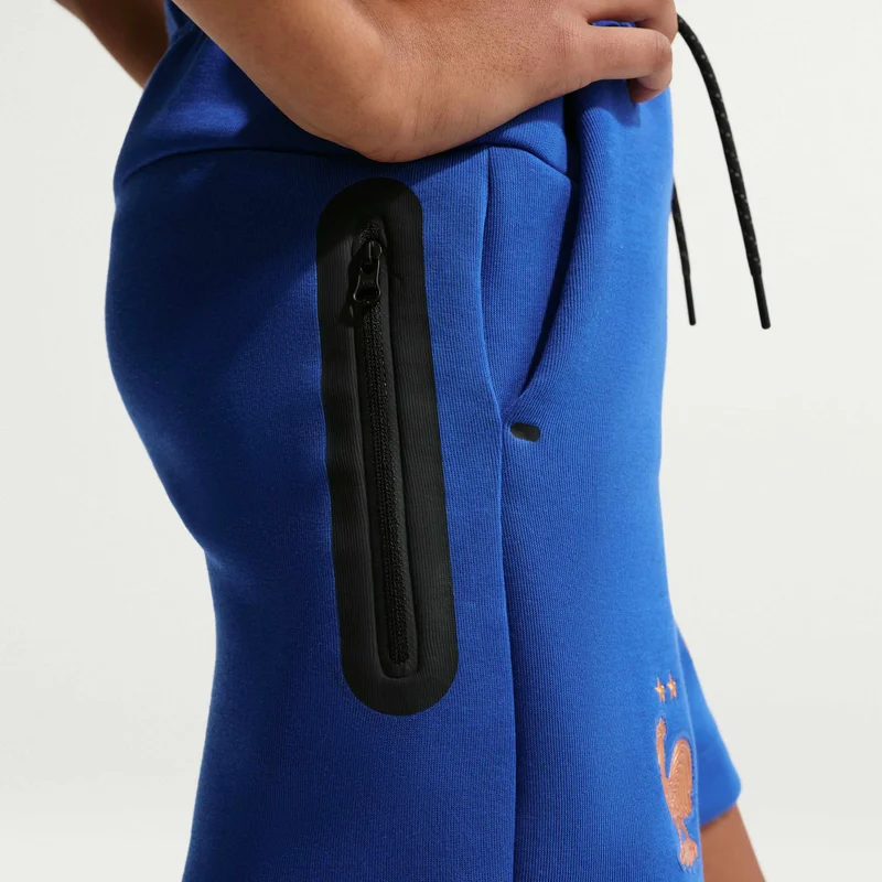 Nike Blue Kids' France Tech Fleece Football Shorts  | Best Price UAE
