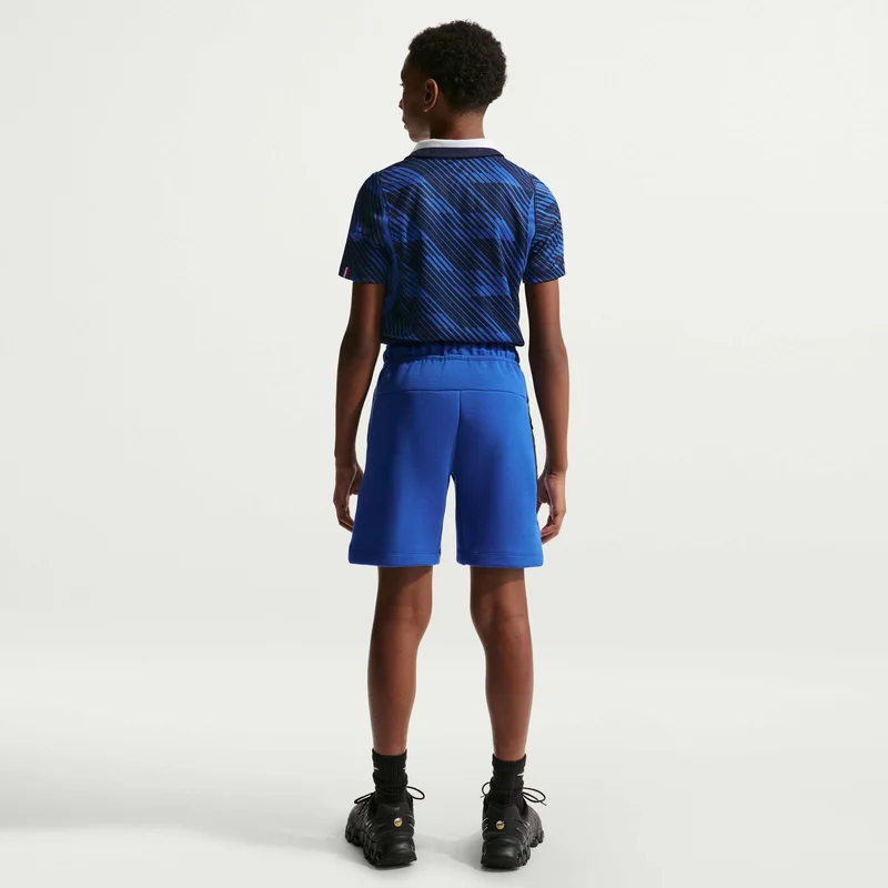 Nike Blue Kids' France Tech Fleece Football Shorts  | Best Price UAE