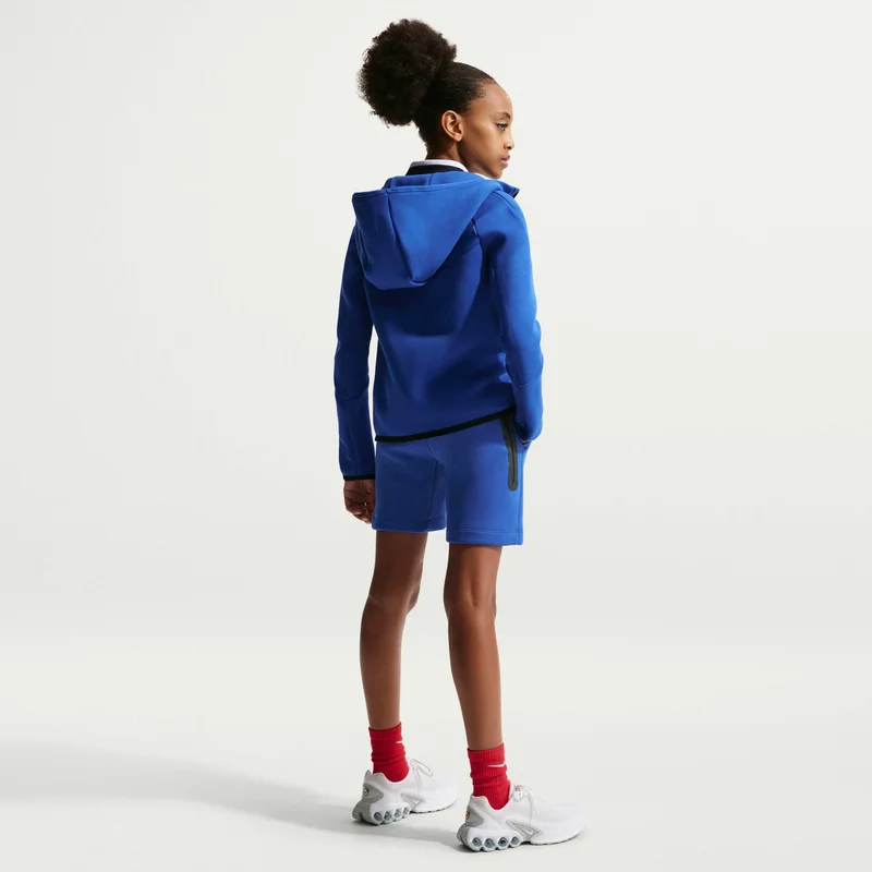 Nike Blue Kids' France Tech Fleece Football Shorts  | Best Price UAE