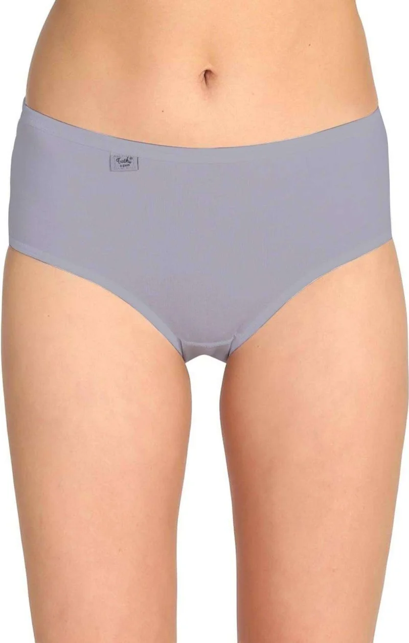 Ena Butik Ena Boutique 3 Pieces Passion Women High Waist Bato Thin Rubber Panties Gray
