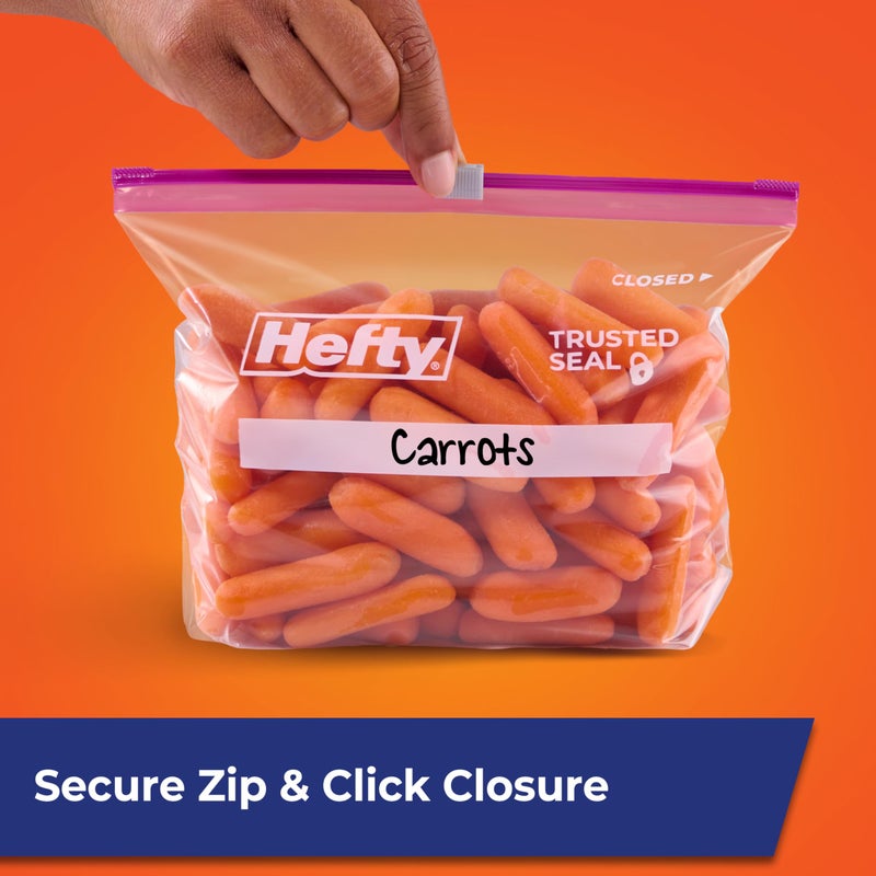 Hefty Slider Storage Bags, Quart Size, 78 Count - Image 4