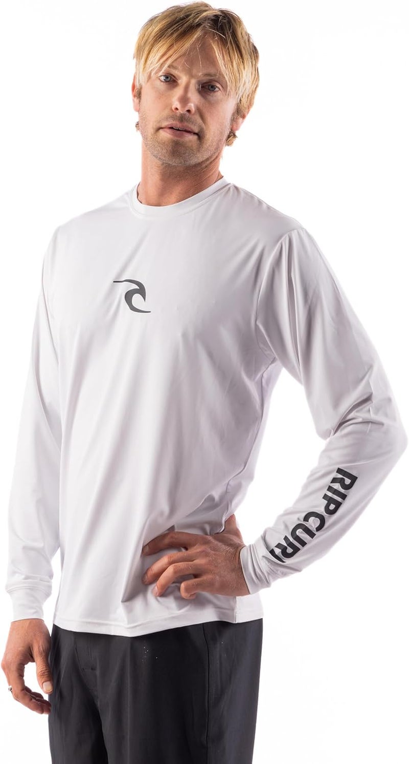 Rip Curl mens Long Sleeve Rashguard - Upf 50+ Sun Protection Surf Shirt, Loose Fit Rash Vest Rash Guard Shirt - Image 1