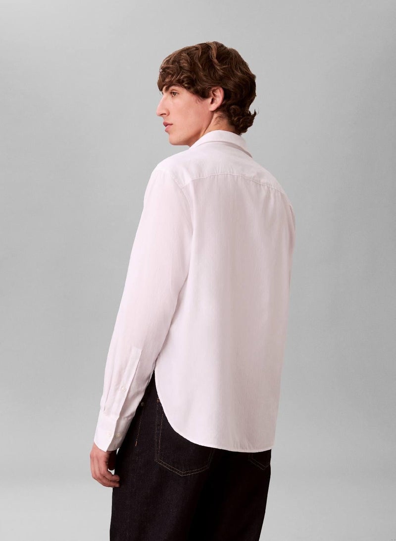 CALVIN KLEIN All Over Print Jacquard Shirt - Image 4