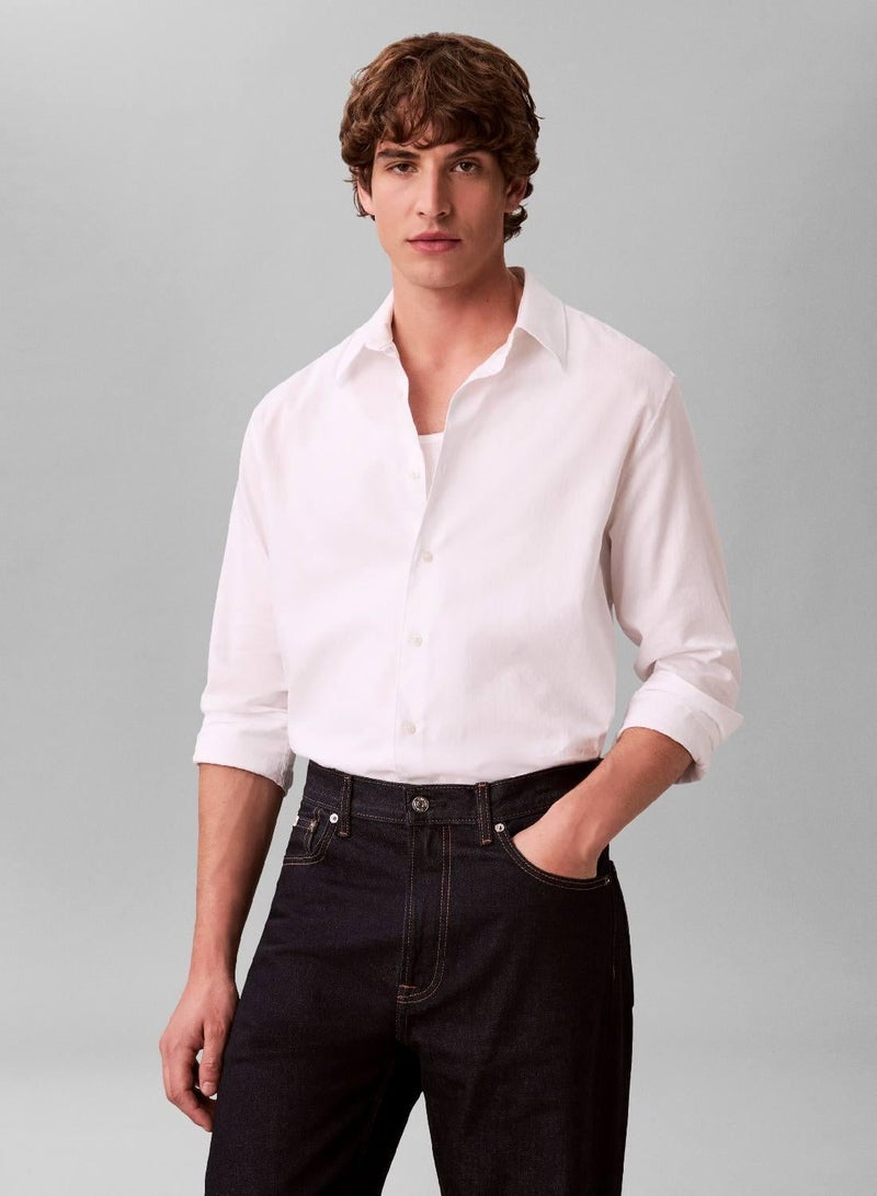 CALVIN KLEIN All Over Print Jacquard Shirt - Image 1