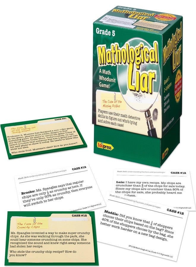 Edupress Mathological Liar Game, Grade 5 (EP63398) - Image 2