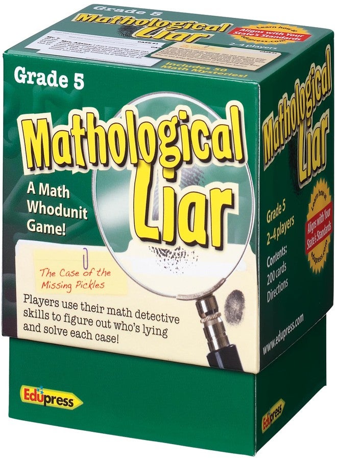 Edupress Mathological Liar Game, Grade 5 (EP63398) - Image 1