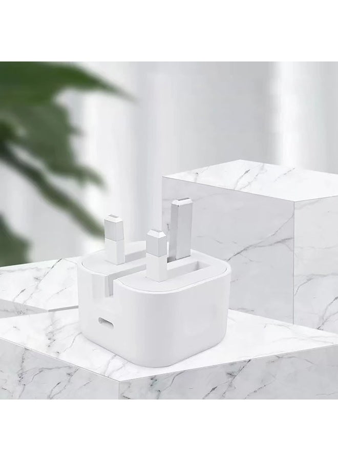 ALFY & CO iPhone Charger Type C PD 20W Fast USB C Charger iPhone 15 Fast Charger Head Type-C Power Plug Universal Travel Adapter USB-C Plug for iPhone 15/15 Pro Max/15 Pro/15 Plus/14/13/12/11,etc White  - Image 3
