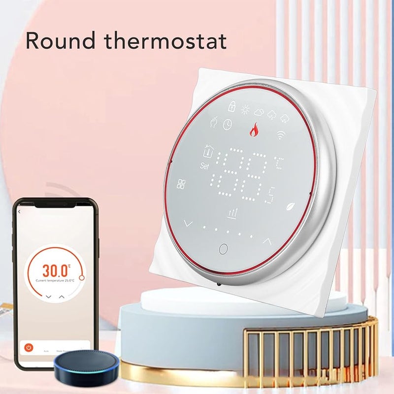 Smart Thermostat Programmable Temperature Controller AC 95 240V White LED Display Energy Saving - Image 3