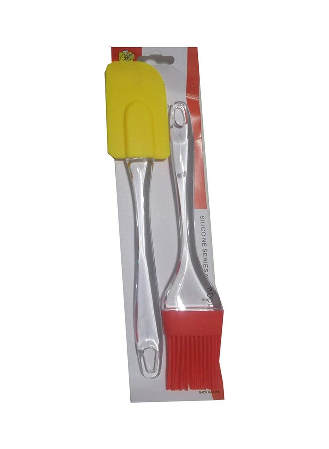 Silicone Brush With Spatula Set 