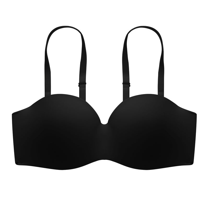 Strapless Bra Invisible Anti-Slip Push-Up Coffee  - Image 5