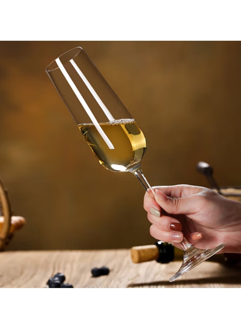 Jingke Champagne Glass Creative Red Wine Glass High-foot Sparkling Wine Glass 250ml 2 Pieces - Image 3