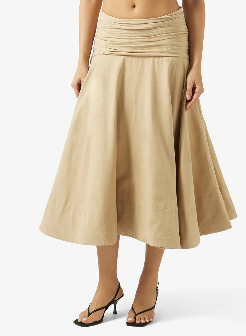 Fyor  Cropped Top & Flared Midi Skirt Co-Ord Set for Women | Best Price UAE