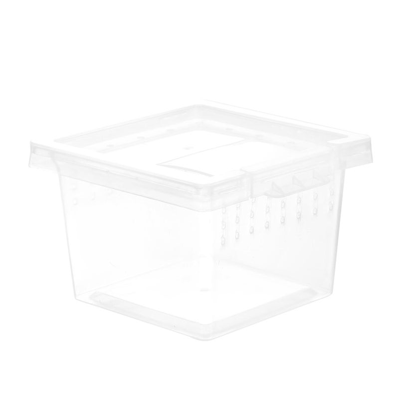 Transparent Plastic Reptile Hideout Box for Lizard Spider Turtle Scorpion Tarantula White - Image 2