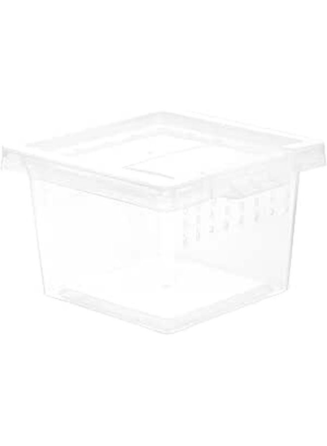 Transparent Plastic Reptile Hideout Box for Lizard Spider Turtle Scorpion Tarantula White - Image 1
