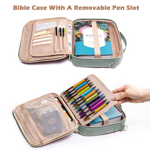 IMAGINING Bible Cover for Women - Stylish Large Bible Covers - Bible Case with Handles - Bible Bag Journal Case - Bible Carrying Case for Women - Bible Gift - Book Protector for Book Lovers - Image 2