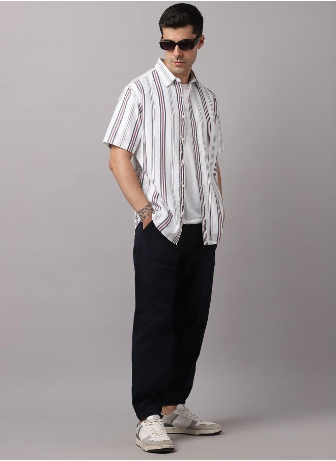 Hubberholme Navy Pants For Men  - Image 1