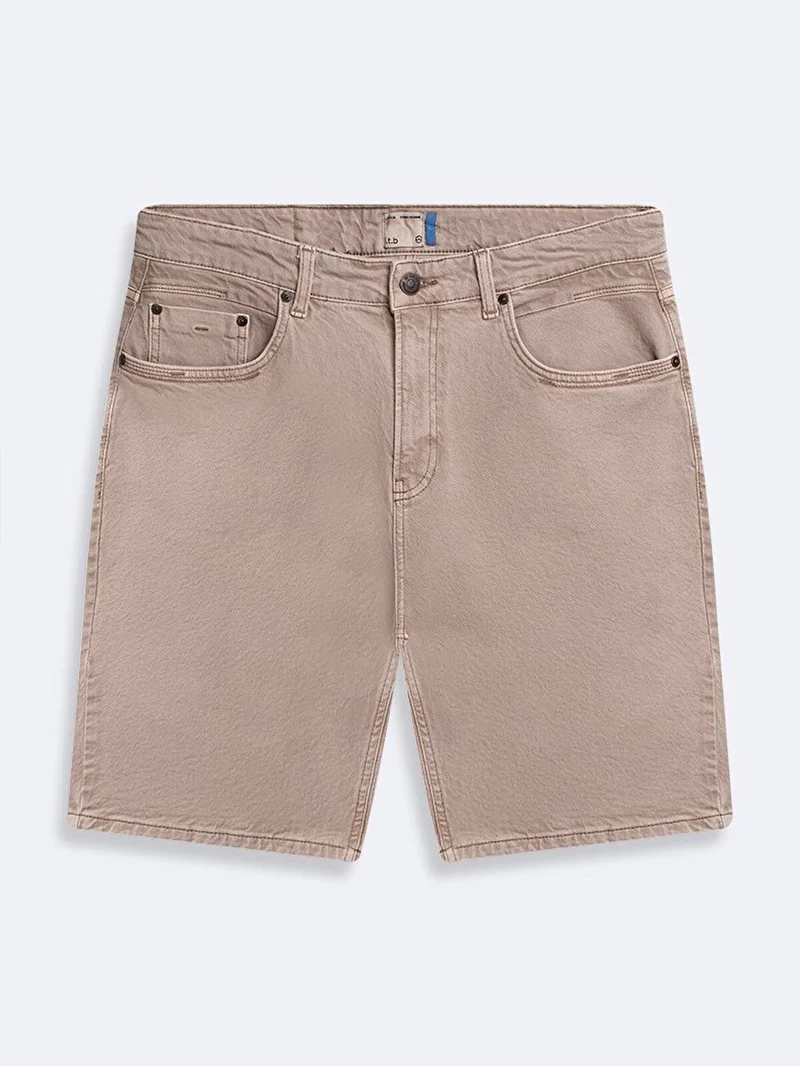 Olivia Relaxed Cut Mid Waist Jean Bermuda