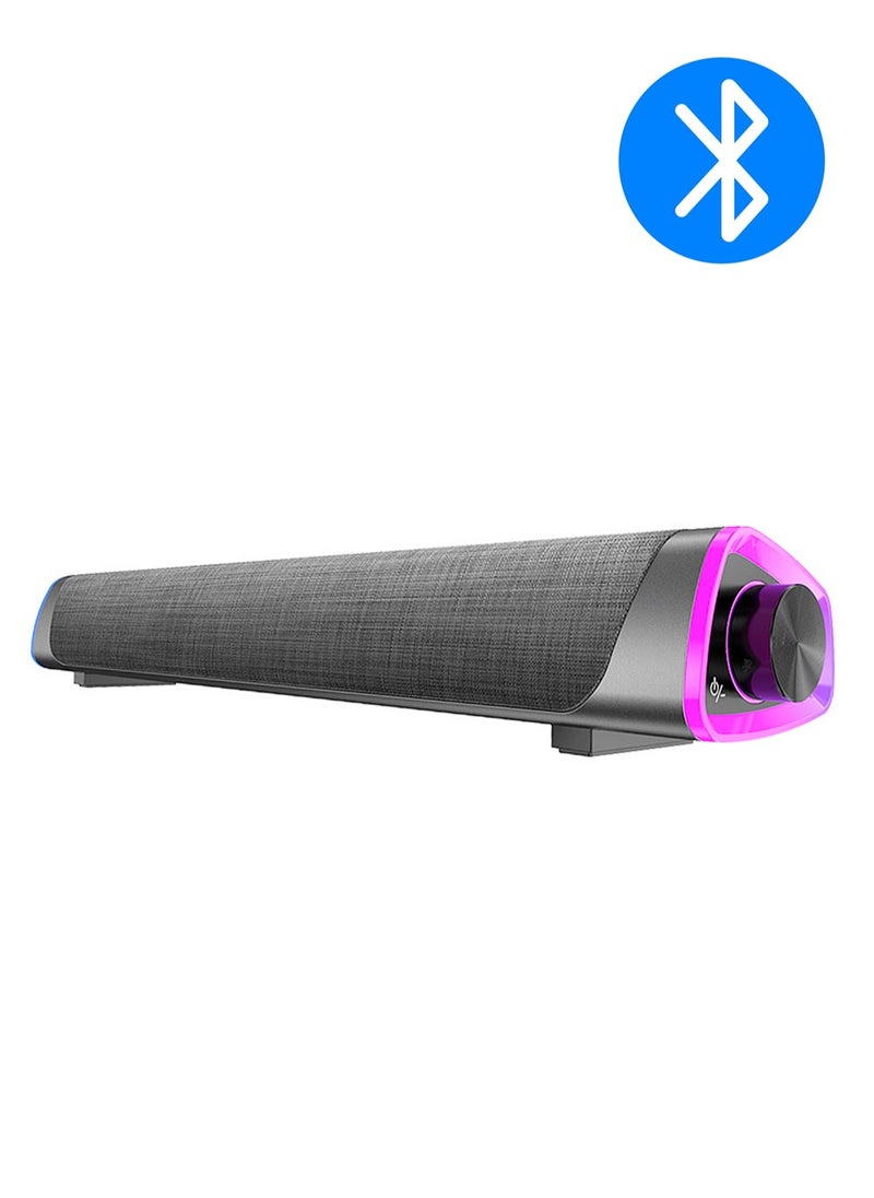LOOPITYS - Bluetooth Speaker, Portable Wireless Speaker with LED Light, Dual Speaker Desktop Audio subwoofer Antimagnetic Speaker, for for Outdoor, Home, Party, Beach, Travel - Image 1