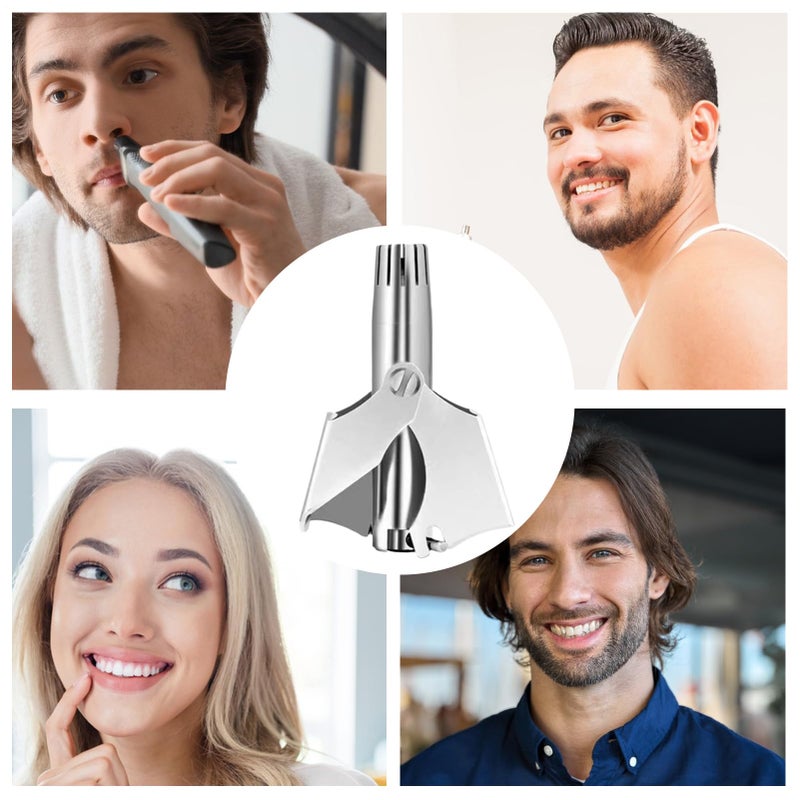 Stainless Steel Manual Nose Hair Trimmer For Men Travel Home Daily Grooming - Image 5