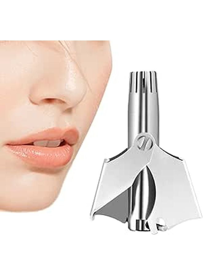 Stainless Steel Manual Nose Hair Trimmer For Men Travel Home Daily Grooming - Image 1