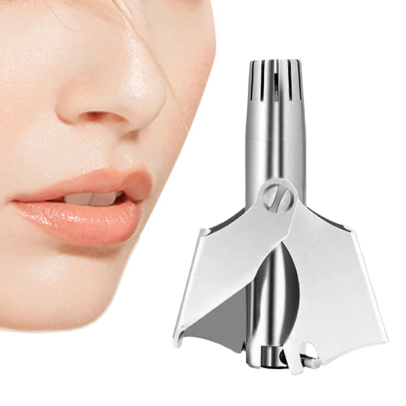 Stainless Steel Manual Nose Hair Trimmer For Men Travel Home Daily Grooming - Image 2