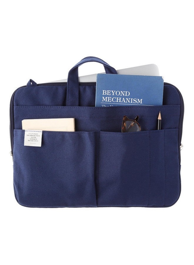 ديلفونيكس S] 500424 حقيبة حمل داخلية مقاس B5 حقيبة مخططة من خشب الهيكوري حقيبة بسحاب - Image 2