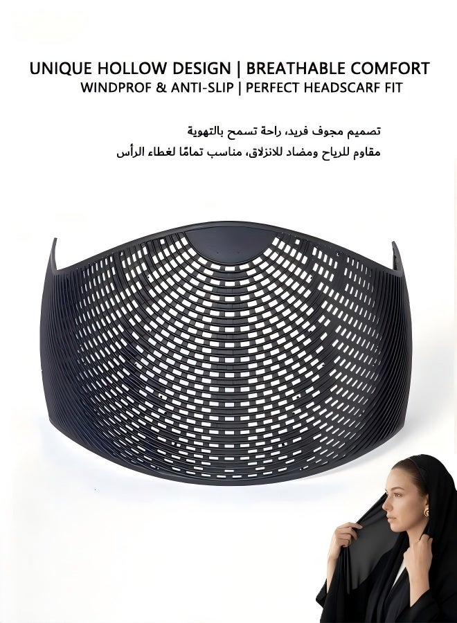 رباط تثبيت الحجاب غير القابل للانزلاق – عصابة تحت الحجاب بتصميم خاص مانع للانزلاق، مريحة وآمنة لتثبيت الشعر للنساء - Image 1