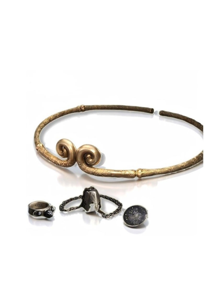 Y&D Black Myth:  4-Piece Limited Collector's Edition Set for Adult– 1:1 Scale The Constricting Headband  Jewelry Set Exclusive Gaming Merchandise for Gamers & Collectors - Image 1