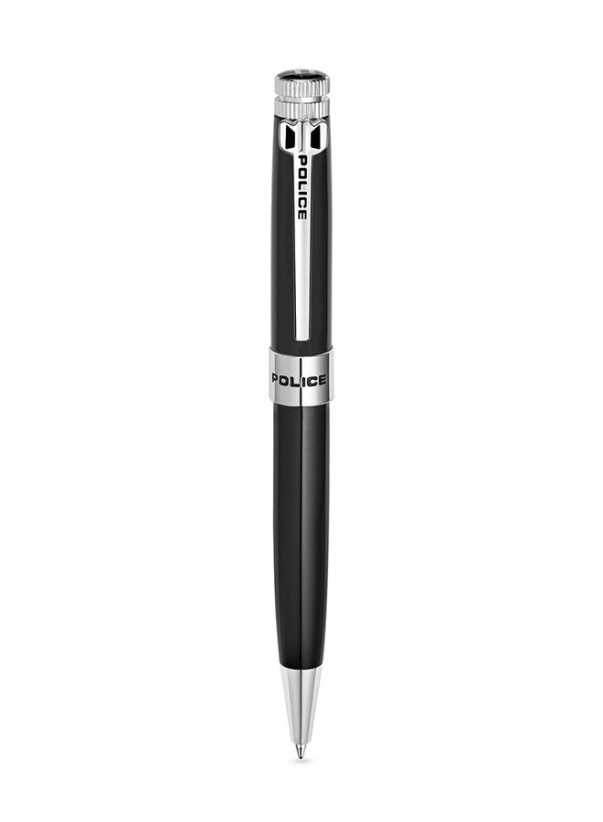 POLICE Amasis Black and Silver Ballpoint Pen for Men - Image 1