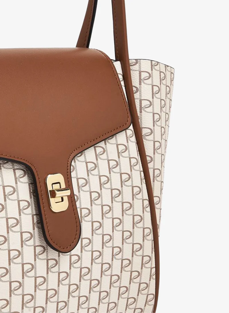 Paprika TAN Printed Tote Bag With Pouch for Women | Best Price UAE