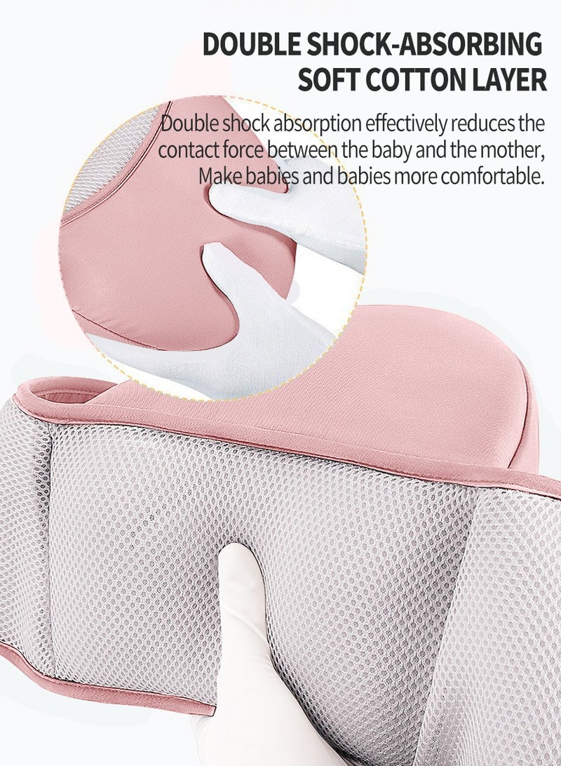 Adjustable Baby Carrier, Baby Carrier with Hip Seat, Baby Lumbar Stool with Storage, Baby Sleeping Bag, Breathable and Comfortable, Six Ways of Use
