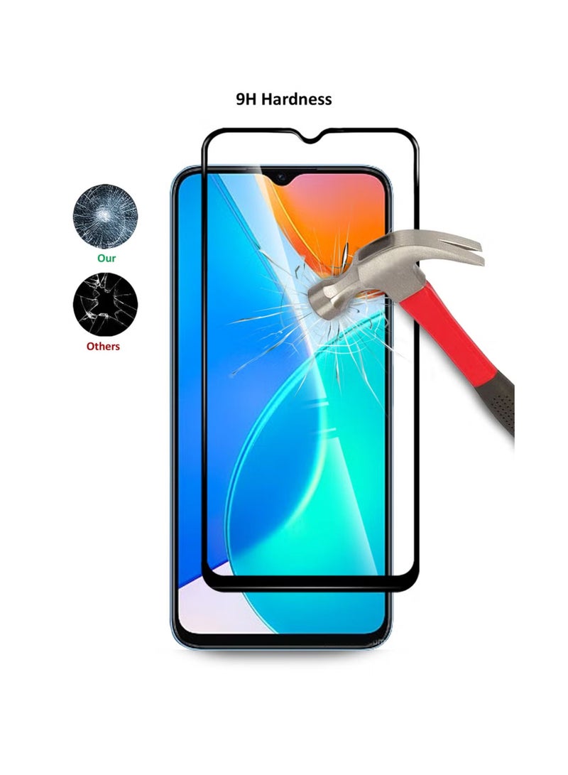 Full Screen Tempered Glass Screen Protector For Honor X6- Black