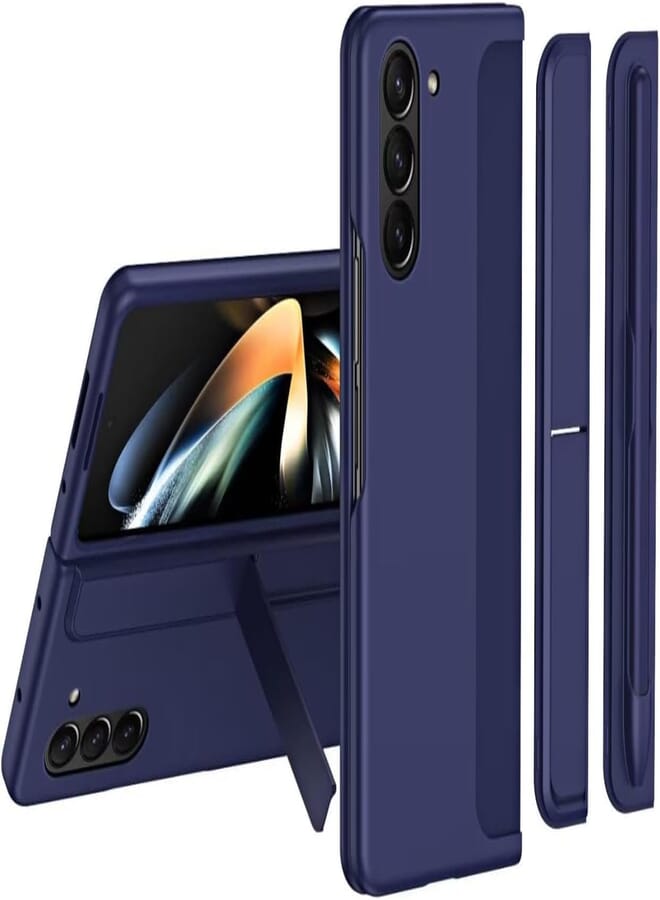 Next Store PC Protective Case Compatible with Samsung Galaxy Z Fold5 with Pen Holder Shockproof Anti-Scratch Protective Cover