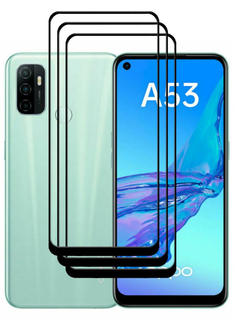 ACLIX 3 Pieces Antistatic ESD Dustproof Premium Quality High Definition Tempered Glass Screen Protector Designed For Oppo A53 - Image 1