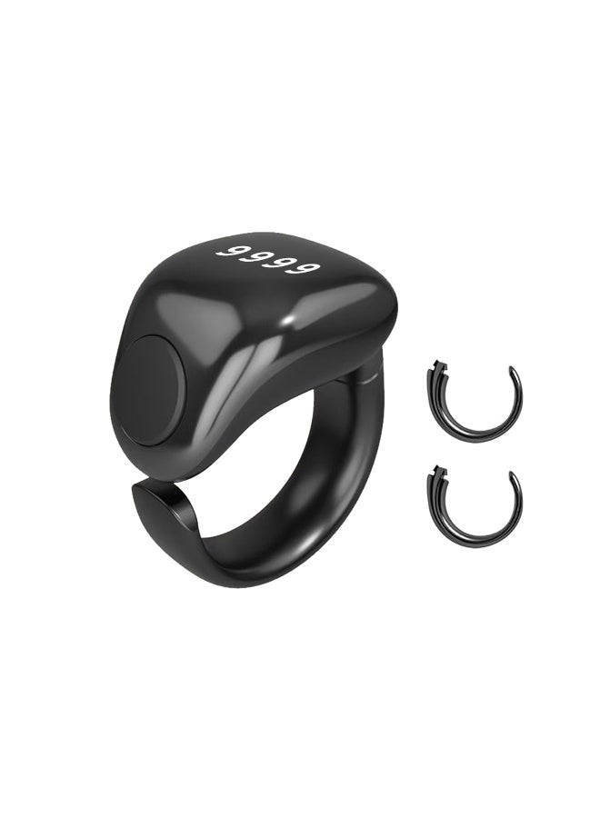 WESLAMIC iTasbih Salam+ Smart Tasbeeh Ring – Adjustable 3 sizes, OLED display, app support, magnetic charging, waterproof, and accurate digital zikr counter for daily prayers - Image 1