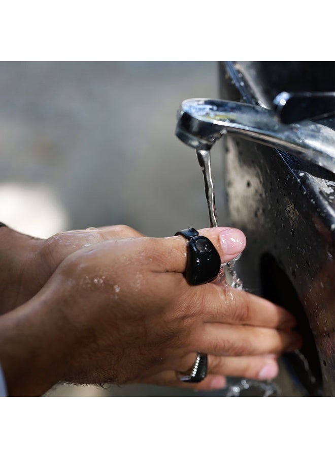 WESLAMIC iTasbih Salam+ Smart Tasbeeh Ring – Adjustable 3 sizes, OLED display, app support, magnetic charging, waterproof, and accurate digital zikr counter for daily prayers - Image 3